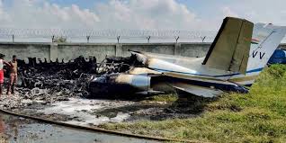 Chartered Plane In Aligarh Catches Fire All Six On Board