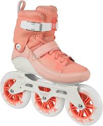 Pfirsich Farbige Powerslide Inline Skates Triskates Swell 125 Peach Patins Patinacao Esportes