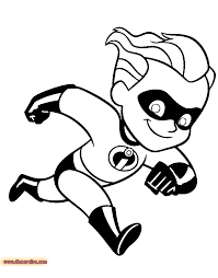 Dash coloring page dash printable coloring page, free to download and print. The Incredibles Coloring Pages Disneyclips Com