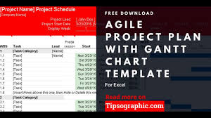 agile project plan template for excel with gantt chart free