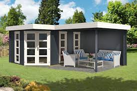 So gibt es recht luxuriöse gartenhäuser mit zusätzlicher terrasse, die sich sehr gut als. 5 Eck Gartenhaus Lindau 40 Mit Anbau 5 Eck Gartenhaus Gartenhaus Flachdach Gartenhaus