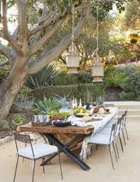 In its before state, the outdoor dining area of the bungalow was bland and unmemorable. Outdoor Dining Area Luxxu Blog