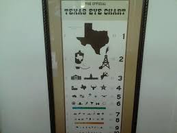 Texas Eye Chart Too Funny In 2019 Texas Quotes