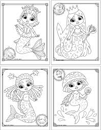 15 free printable mermaid coloring pages the artisan life