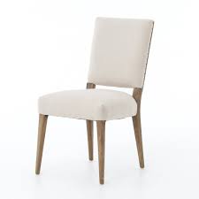 La Row Dining Chair In Dark Linen Linen Dining Chairs Side Chairs Dining Oak Dining Chairs