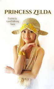 Princess Zelda Wig Hat The Legend Of Zelda Series Twilight Etsy In 2021 Crochet Princess Girls Crochet Hats Crochet Hats