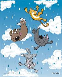 Deviantart is the world's largest online social community for artists and art enthusiasts, allowing i don't understand why its raining cats and dogs in this picture. It S Raining Cats And Dogs Dog Cat Cat Illustration Cats