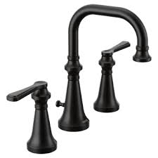 Maybe you would like to learn more about one of these? Moen Ts44102bl Matte Black Colinet 1 2 Gpm Widespread Bathroom Faucet With Pop Up Drain Assembly Faucet Com