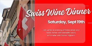 Swiss Wine Dinner
