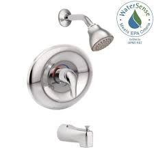 Moen Chateau Single Handle 1 Spray Tub And Shower Faucet In Chrome Valve Included Grey Tub Shower Faucets Shower Faucet Shower Tub