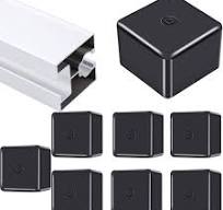 40 x Solar Rail End Caps PV Profile 40 x 40 mm Black Rail ...