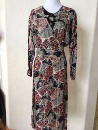 Carole Little Petites 2 Pc Skirt Set Black Rose Floral 80 S Petite Sz 4 2 Dresses Vintage Dresses Womens Dresses