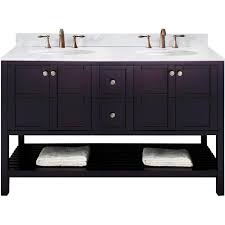 Bathroom vanity unit zu spitzenpreisen. Virtu Usa Winterfell 60 In W Bath Vanity In Espresso With Marble Vanity Top In White With Round Basin Ed 30060 Wmro Es Nm The Home Depot Marble Vanity Tops Vanity Virtu Usa
