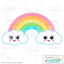 Download Cute Rainbow Svg File For Cricut Silhouette Cameo