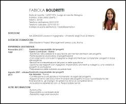 Modello Curriculum Vitae Assistente Responsabile Dei Progetti Livecareer
