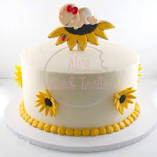Made this sunflower baby shower cake for a friend. Sunflower Baby Shower Cake Google Search Baby Shower Cakes Girl Baby Shower Cakes For Boys Sunflower Baby Showers