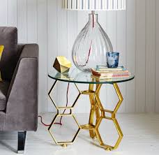 Modern Gold Side Table Design For Your Living Room Interior Coffeetabledesign Moderndesign Livingroom Li Side Table Design Gold Side Table Glass Side Tables