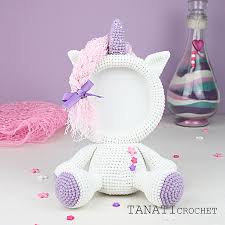 60 htr round 1 work as for round 1 of flower frame. Crochet Pattern Of Photo Frame Unicorn