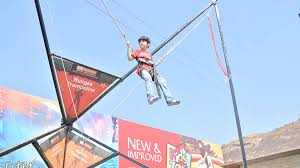 Does it hurt when bungee jumping? Kids Can Enjoy Jumping In Bungee Trampoline At Della Adventure Park