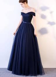Charming Royal Blue Long Prom Dress Off Shoulder Party Dress Floor Length Tulle Evening Lace Evening Dresses Off Shoulder Bridesmaid Dress A Line Prom Dresses