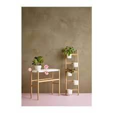 Satsumas Plant Stand Bamboo White Length 33 Ikea Indoor Plant Shelves Plant Shelves Bedroom Plants