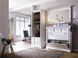 Schlafzimmermöbel vintage kommode vintage dielenmöbel kommode naturholz abstellraum schnitzen zimmer. Dielen Set 3teilig Dielenschrank Schuhschrank Spiegel Recycling Kiefer Massiv Weiss Geschliffen Casade Mobila