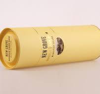 Customised Movable Lid Yellow Wine Bottle Gift Tube ...