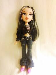 Bratz Girlz Girl Rock Angelz Jade Doll Rare Retired Black And White Hair Mga Dollswithclothingaccessories