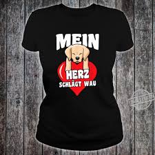 Lustiges Hundebesitzer Geschenk Mein Herz Schlagt Wau Hunde Shirt
