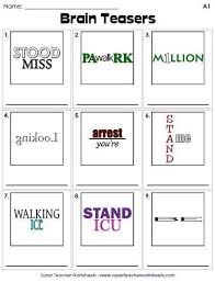 20 Free Printable Rebus Puzzles Worksheet For Student In 2020 Printable Brain Teasers Word Brain Teasers Brain Teasers For Kids