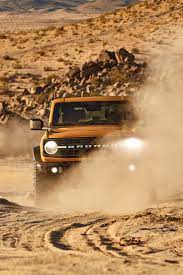Cyber Orange Ford Bronco Car Wallpaper In Desert In 2021 Ford Bronco Broncos Wallpaper Bronco Car
