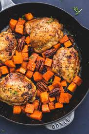 This Chicken Sweet Potato Skillet Is Ready In 30 Minutes Sweet Potato Skillet Chicken Sweet Potato Recipes