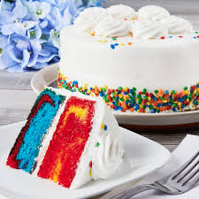 So why not have walmart cakes at your next birthday or wedding. Freshness Guaranteed Rainbow Cake With Vanilla Layer 37 Oz 7 Inch Walmart Com Walmart Com