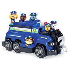Amazon Com Paw Patrol Chase S Total Team Rescue Police Cruiser Vehicle With 6 Pups For Kids Aged 3 Up Paw Patrol Toys Paw Patrol Figures Rescue Vehicles