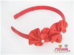 Diadema Sofia Roja Manualidades Diademas Cintas