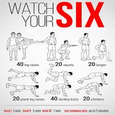 Watch Your Six Health Fitness Sixpack Routine Training Plan