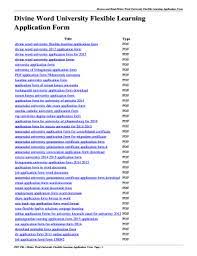 Divine word university (dwu) is a national university. Dwu Flexible Learning Application Form 2020 Pdf Fill Online Printable Fillable Blank Pdffiller