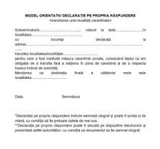 Declarația pe propria răspundere valabilă în perioada stării de alertă pentru circulația în afara localității de domiciliu a fost actualizată vineri. Cum Traversezi O Localitate AflatÄƒ In CarantinÄƒ Ce Document Trebuie SÄƒ PrezinÈ›i De Fapt PoliÈ›istului Cand Te OpreÈ™te Ziarul National