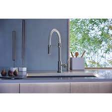 Manage an adjustable wrench, a screwdriver, and one allen wrench. 9659t Dst Ar Dst Delta Trinsic Pro Pull Down Touch Single Handle Kitchen Faucet With Magnatite Docking And Touch2o Technology Reviews Wayfair
