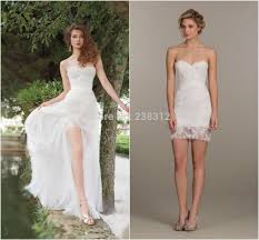 Short wedding dresses look undoubtedly chic paired with a veil and your desired clutch of blooms. Wedding Dresses With Removable Skirt Google Search Wedding Dress Detachable Skirt Short Lace Wedding Dress Wedding Dresses