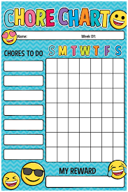 Write Wipe Magnetic Chart Emoji Chore Chart