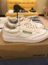 Sepatu sneaker reebok ori hitam polos. Sepatu Reebok Classic Putih Fesyen Pria Sepatu Sneakers Di Carousell