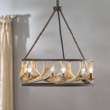 Los Angeles 6 Light Candle Style Wagon Wheel Chandelier Wagon Wheel Chandelier Antler Light Fixtures Antler Lights