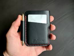 Handmade EDC Leather Wallet for Fisher Space Pen,minimalist Front Pocket  EDC Wallet,card Holder With Pen Slot,leather Wallet With Pen Loop
