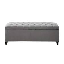 See more ideas about grey storage bench, grey small sideboard, small sideboard. Light Gray Button Tufted Storage Bench Kirklands