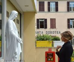 Image result for photos praying the rosary outside Rome's hospitals