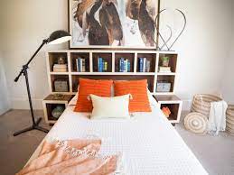 If you're a book lover, you're bed should have a bookcase headboard. How To Make A Headboard With Storage Hgtv