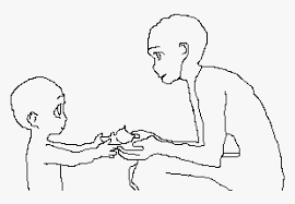 Instructions for drawing holding hands. Mother And Child Base Hd Png Download Kindpng