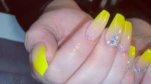 Bead bow lt yellow 50pcs 8x11mm acrylic pearl rhinestones jewels 3d nail art. Updated 55 Sunny Yellow Acrylic Nail Designs August 2020