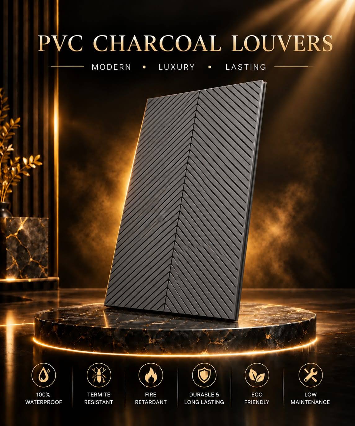 Pvc Charcaol Louvers product image